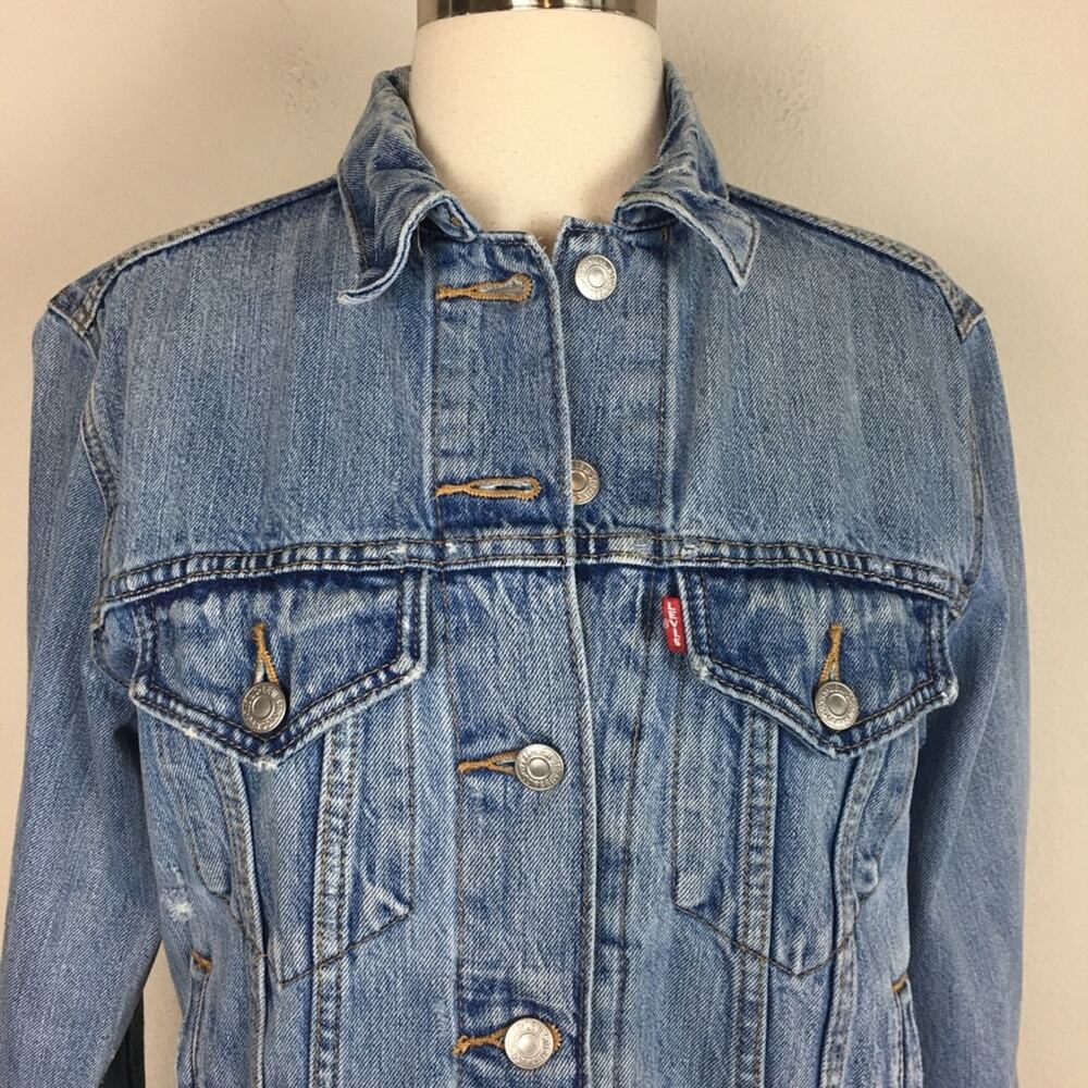 Levi's Premium Denim Trucker Jacket XS - Picture 3 of 7